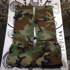 Vintage Military Camo army issued cargo pants y2k